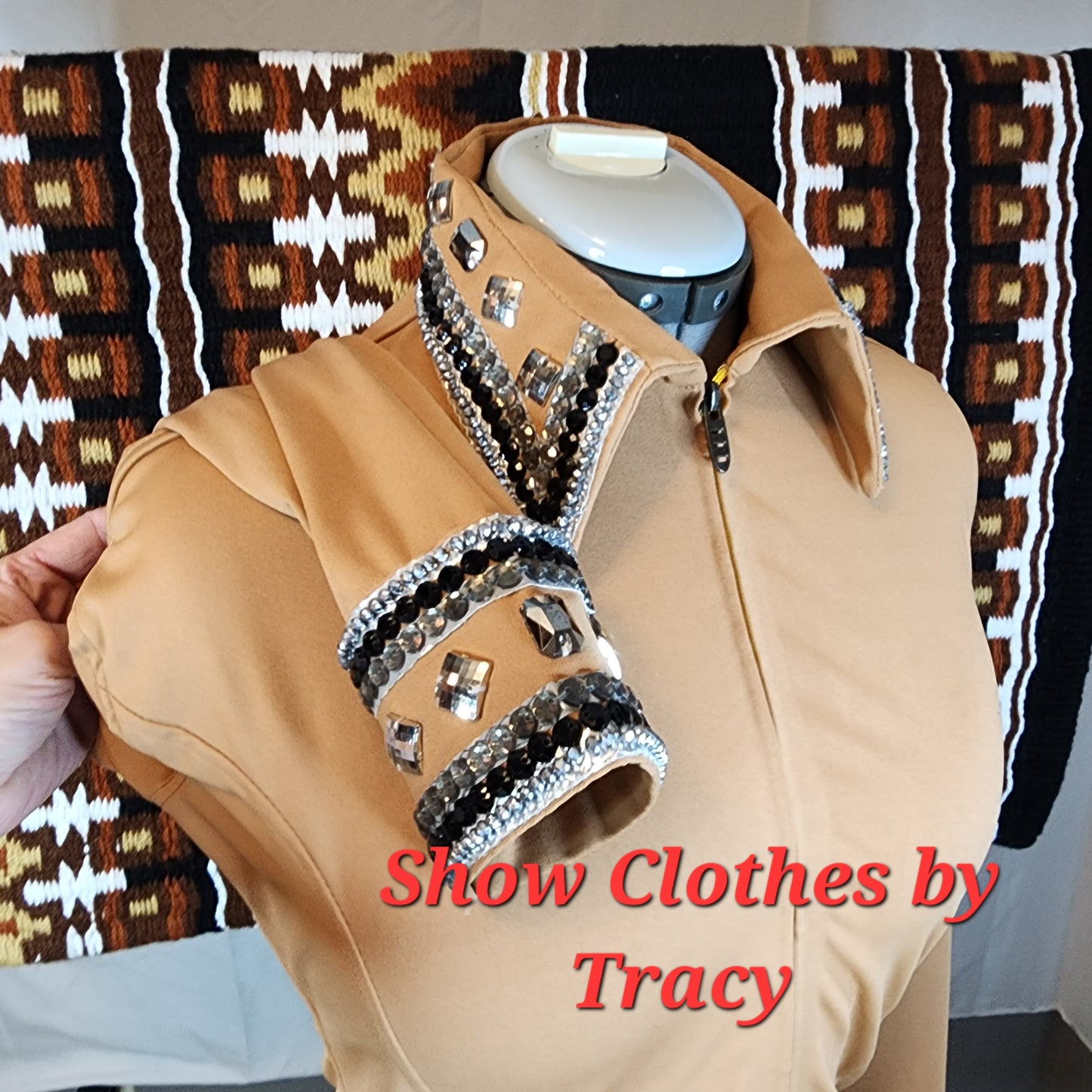 CUSTOM Light Camel Lycra day shirt – Show Clothes by Tracy