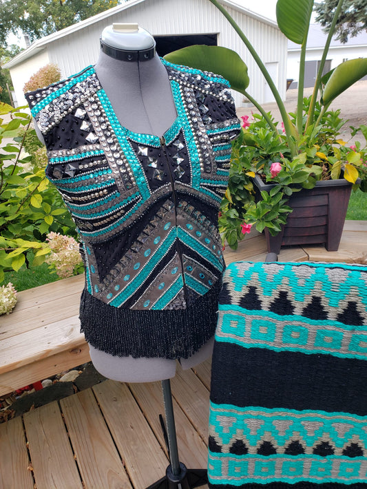 CUSTOM Green Goddess Vest, Shirt & Pad