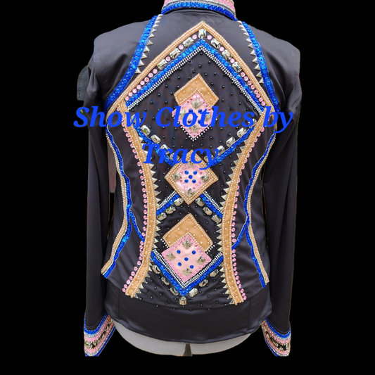 A XL Pink, Blue, Tan Vest & day shirt