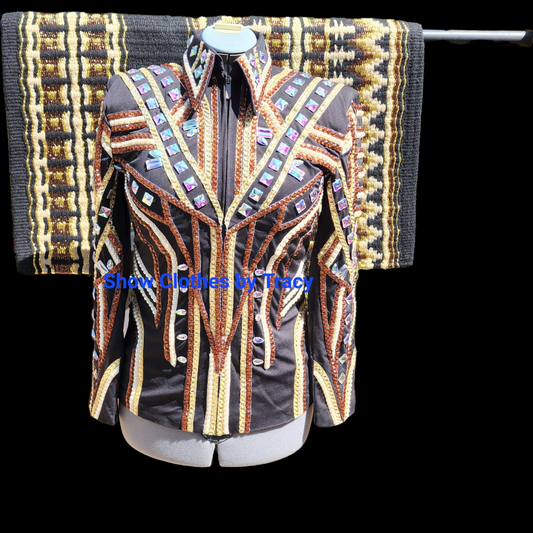 A Medium Bronze Gold Cream Jacket