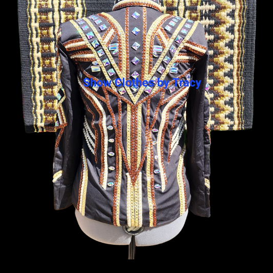 A Medium Bronze Gold Cream Jacket